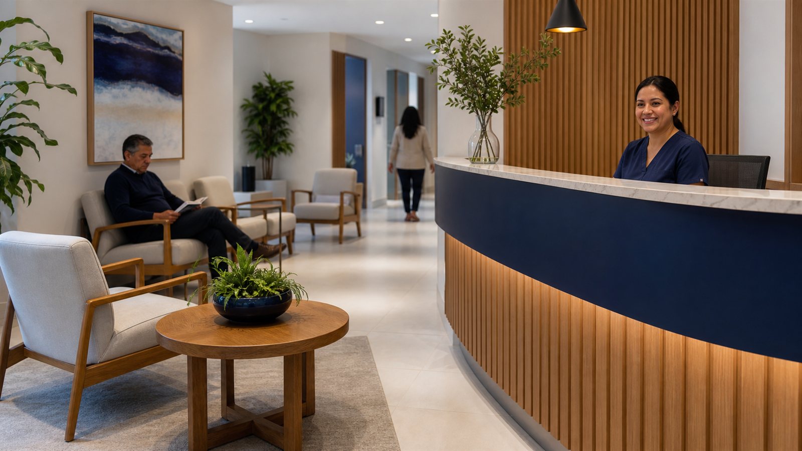 Recepción y sala de espera